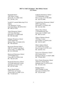 Winston-Salem/Forsyth County Schools / North Center /  Chicago / School District 43 Coquitlam / Tournament of Champions / Lower Mainland / Education in Georgia / Atlanta Public Schools / Georgia