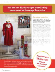 cultureel  Doe mee met de prijsvraag en maak kans op kaarten voor het Hermitage Amsterdam Hermitage Amsterdam museum opent opnieuw haar deuren