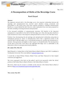 A Decomposition of Shifts of the Beveridge Curve