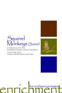 Enrichment for Nonhuman Primates - Squirrel Monkeys (Saimiri), 2005