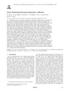 Image processing / Ozone Monitoring Instrument / Aura / Pixel / Image resolution / Geolocation / SPOT / Moderate-Resolution Imaging Spectroradiometer / MERIS / Spacecraft / Spaceflight / Earth