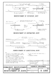 Permanent Reinstatement of Pavement - Reinstatement of Joints