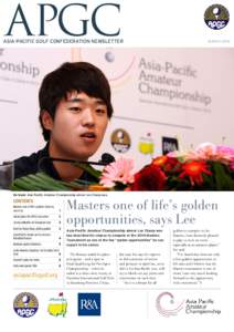 APGC  Asia-Pacific Golf Confederation Newsletter MARCH 2014