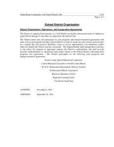 North Boone Community Unit School District[removed]:20 Page 1 of 1  School District Organization
