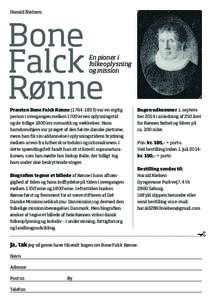 Harald Nielsen:  Bone Falck Rønne