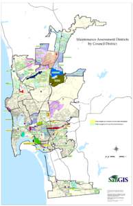 Maintenance Assessment Districts by Council District § ¦ ¨