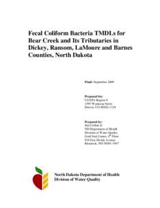 Final Bear Creek Bacteria TMDL[removed]