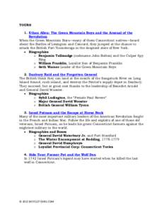 Spies / Culper Ring / Jonathan Trumbull / Benedict Arnold / Armand Louis de Gontaut / Battle of Ridgefield / David Humphreys / New London /  Connecticut / American Revolutionary War / Military personnel / United States Army Rangers / Connecticut