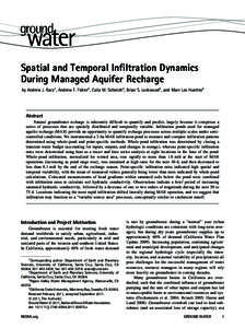 Physical geography / Infiltration / Groundwater recharge / Aquifer / Groundwater / Surface runoff / Hydraulic conductivity / Hydrogeology / Water table / Hydrology / Water / Earth