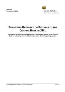 Reporting Revaluation Returns to the Central Bank in XML