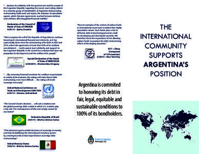 Personal finance / Vulture fund / Debt restructuring / Jubilee USA Network / Government debt / Default / Debt relief / Argentine debt restructuring / Holdout problem / Debt / Economics / Financial economics