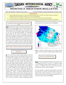 ISSN No: [removed], Volume 16 Issue No.10  Review for October, 2014 and outlook for Novem ber, 2014 