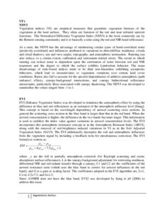 Nature / Atmospheric sciences / Normalized Difference Vegetation Index / Phenology / Moderate-Resolution Imaging Spectroradiometer / Advanced Very High Resolution Radiometer / Biomass / Revised Simple Biosphere Model / Remote sensing / EVI / Earth