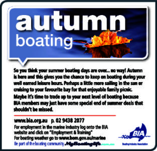 Be part of the boating community   