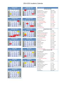 [removed]Academic Calendar  S M