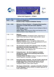 Outline Draft Programme – 25 March DAY ONE – MONDAY 8 JUNE (6 CPD Credits) 09:30 – 11:00 Conference Registration Erection of Day 1 Posters & Exhibition Viewing 11:00 – 12:35