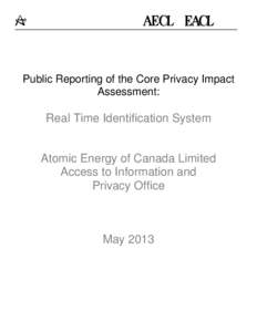 Public Reporting of the Core Privacy Impact