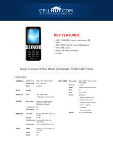 Sony Ericsson K550 / Nokia X3-00 / Nokia X2-01