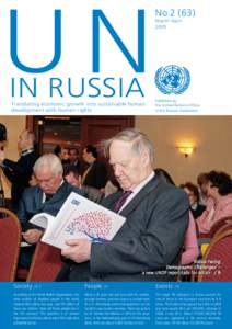 UN IN RUSSIA Translating economic growth into sustainable human development with human rights  No.2 (63)