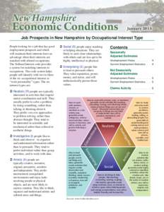 Holland Codes / New Hampshire / Unemployment / Human behavior / Mind / Economics / Employment / Personal development / Labor economics