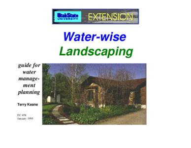 Water-wise Landscaping guide for water management planning