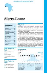 ©Lonely Planet Publications Pty Ltd  Sierra Leone % 232 / POP 5.4 MILLION  Why Go?