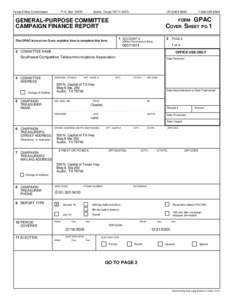 Texas Ethics Commission  P.O. Box[removed]Austin, Texas[removed]