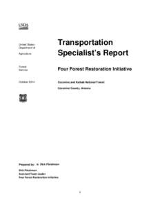 United States Department of Agriculture Transportation Specialist’s Report