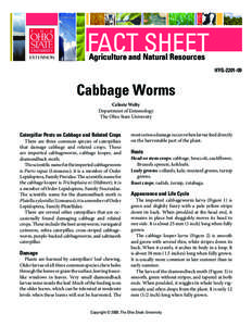 FACT SHEET Agriculture and Natural Resources