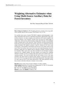 Statistical inference / Econometrics / Least squares / Mean squared error / Estimator / Plot / Bias of an estimator / Forest inventory / Regression analysis / Statistics / Estimation theory / Statistical theory