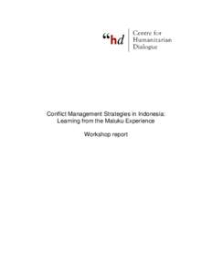 Microsoft Word - Conflict Management Strategies in Maluku[removed]