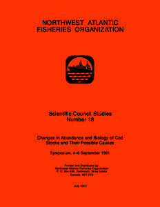 NAFO Scientific Council Studies No. 18