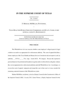 IN THE SUPREME COURT OF TEXASNO