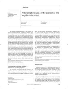 Reviews  Antiepileptic drugs in the control of the