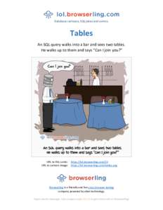 Tables - Webcomic about web developers, programmers and browsers