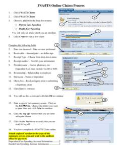 FSA/ITS Online Claims Process