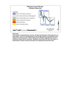 TVA Zone 5 and 6 Review Pickwick Reservoir Panel 1 Panel 3 Land Plan Zone 2 TVA Project Operations