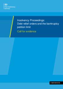 Insolvency / Debt / Debt relief order / Financial economics / Baines and Ernst / Individual voluntary arrangement / Debt relief / Insolvency law of Switzerland / Bankruptcy in the United Kingdom / Bankruptcy / Personal finance / Economics