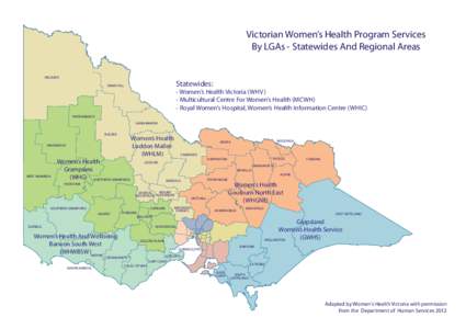 Victorian Women’s Health Program Services By LGAs - Statewides And Regional Areas MILDURA Statewides: