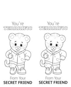 Daniel Tiger Neighbor Day - Door Hanger Template