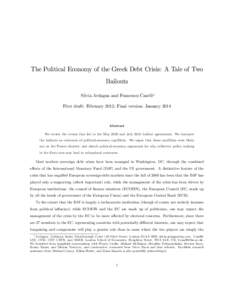 Economic history / Humanities / Greek government debt crisis / European sovereign debt crisis / Sovereign default / European Central Bank / Bailout / Euro / Government debt / Economics / Financial crises / Late-2000s financial crisis