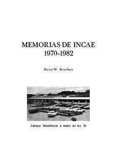 MEMORIAS DE INCAE[removed]Harry W. Strachan