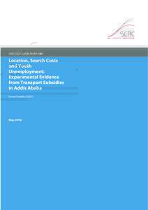 SERC DISCUSSION PAPER 199  Location, Search Costs and Youth Unemployment: Experimental Evidence