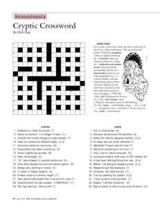 Pennsylmania  Cryptic Crossword By Brit Ray 1