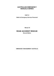 AUSTRALIAN EMERGENCY  MANUALS SERIES PART IV