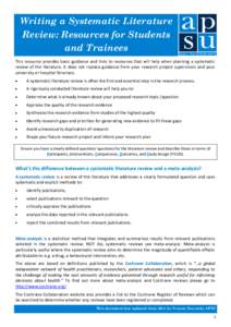 Knowledge / Meta-analysis / Cochrane Library / Publication bias / Cochrane Collaboration / Centre for Reviews and Dissemination / SABRE Research UK / Funnel plot / Systematic review / Science / Research