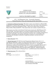 National Recreation Trail / Bureau of Land Management / Trail / Sleeping Giant Wilderness Study Area / Black Rock Desert – High Rock Canyon Emigrant Trails National Conservation Area / Environment of the United States / United States / National Trails System