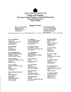 The Fletcher School of Law and Diplomacy / Massachusetts / Economy of the United States / Group of Thirty / William R. Rhodes / Year of birth missing / E. Gerald Corrigan