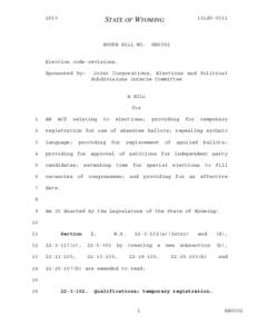 2013 General Session - Introduced Version - HB0002 - Election code-revisions.