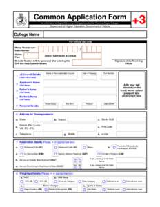 Common Application Form for e-Admission to Degree/Autonomous Colleges including Self-Financing Degree Colleges Department of Higher Education, Government of Odisha  +3